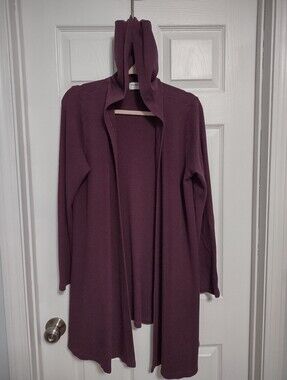Waffle Hooded Cardigan(L)